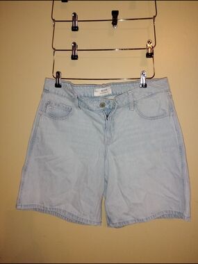 Hollister Light Wash Denim Bermuda Shorts
